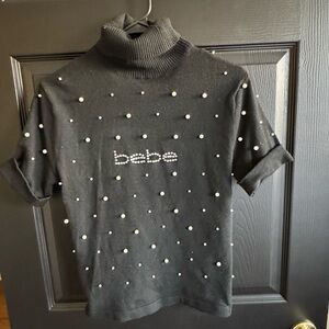 Bebe turtle neck short sleeves